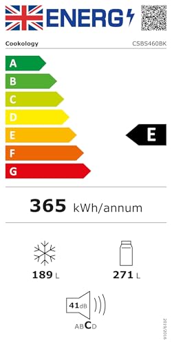 cookology csbs460bk 177.5cm freestanding american side by side fridge freezer in black cookology csbs460bk 177.5cm freestanding american side by side fridge freezer in black
