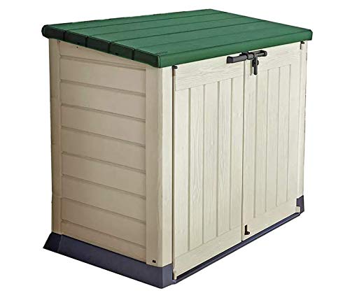 storage keter store it out max 1200l shed beige/green storage keter store it out max 1200l shed beige/green