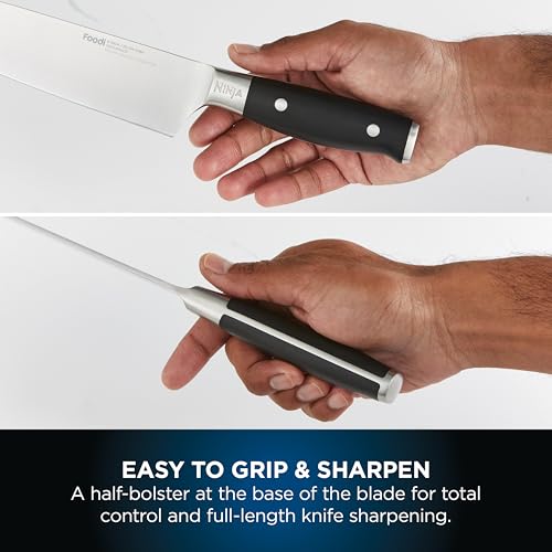 ninja foodi staysharp knife block with integrated sharpener; 5 knives and scissors (1 pair), sharp 6 piece knife set ninja foodi staysharp knife block with integrated sharpener; 5 knives and scissors (1 pair), sharp 6 piece knife set