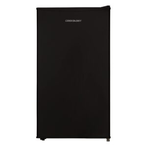 cookology ucfz60 freestanding under counter freezer in black 60 litre capacity