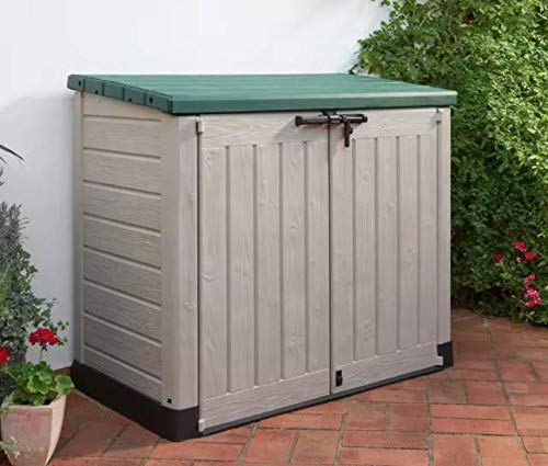storage keter store it out max 1200l shed beige/green storage keter store it out max 1200l shed beige/green