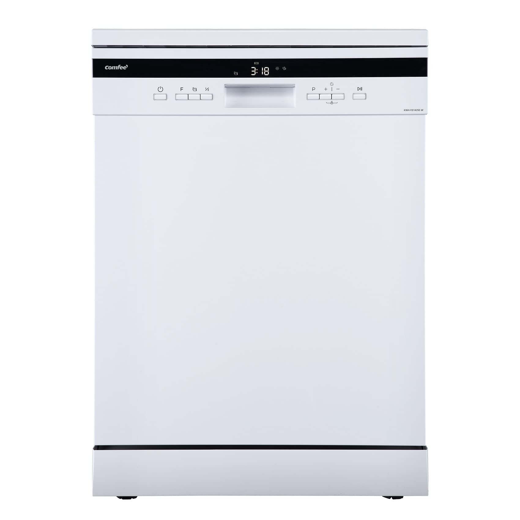 comfee' freestanding dishwasher fd1435e w with 14 place settings, full size, 44db, wide led display comfee' freestanding dishwasher fd1435e w with 14 place settings, full size, 44db, wide led display