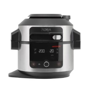 ninja foodi 11 in 1 smartlid multi cooker, 6l, electric pressure cooker & air fryer, layer mains & sides with reversible rack