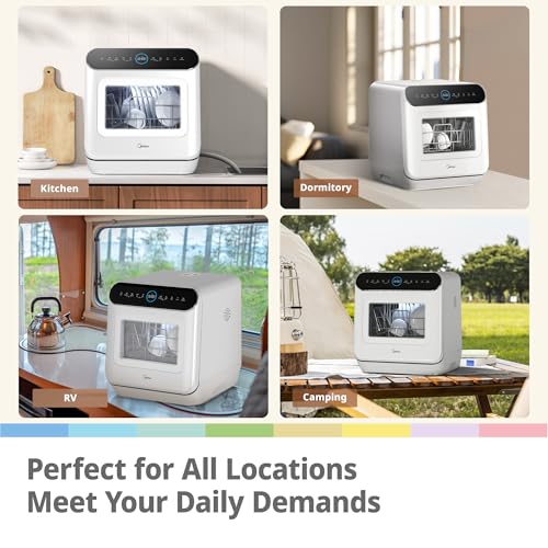 comfee' table top dishwasher 7+3 programs mini tabletop dishwasher no plumbing, 6l built in water tank comfee' table top dishwasher 7+3 programs mini tabletop dishwasher no plumbing, 6l built in water tank