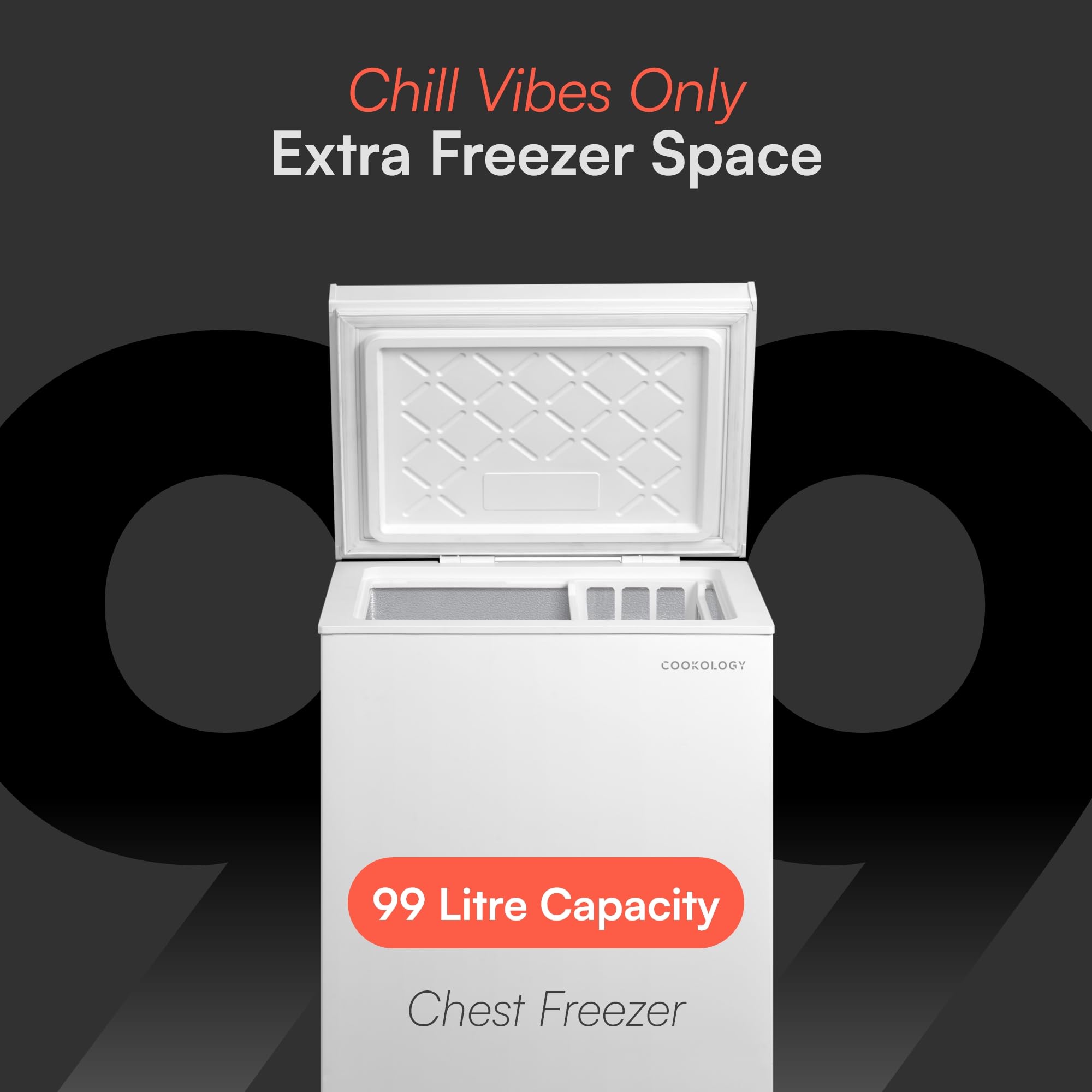 cookology ccfz99wh freestanding chest freezer in white 99 litre capacity suitable for outbuildings cookology ccfz99wh freestanding chest freezer in white 99 litre capacity suitable for outbuildings