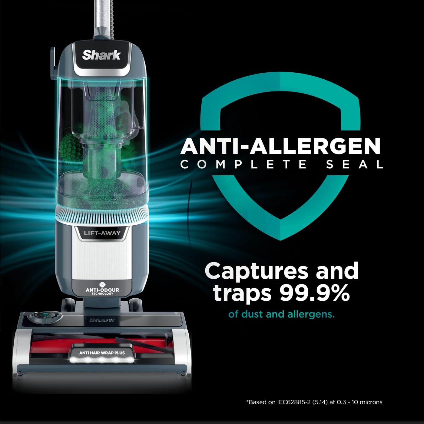 shark anti hair wrap plus upright corded pet vacuum, 2.5l, powered lift away, anti allergen seal shark anti hair wrap plus upright corded pet vacuum, 2.5l, powered lift away, anti allergen seal