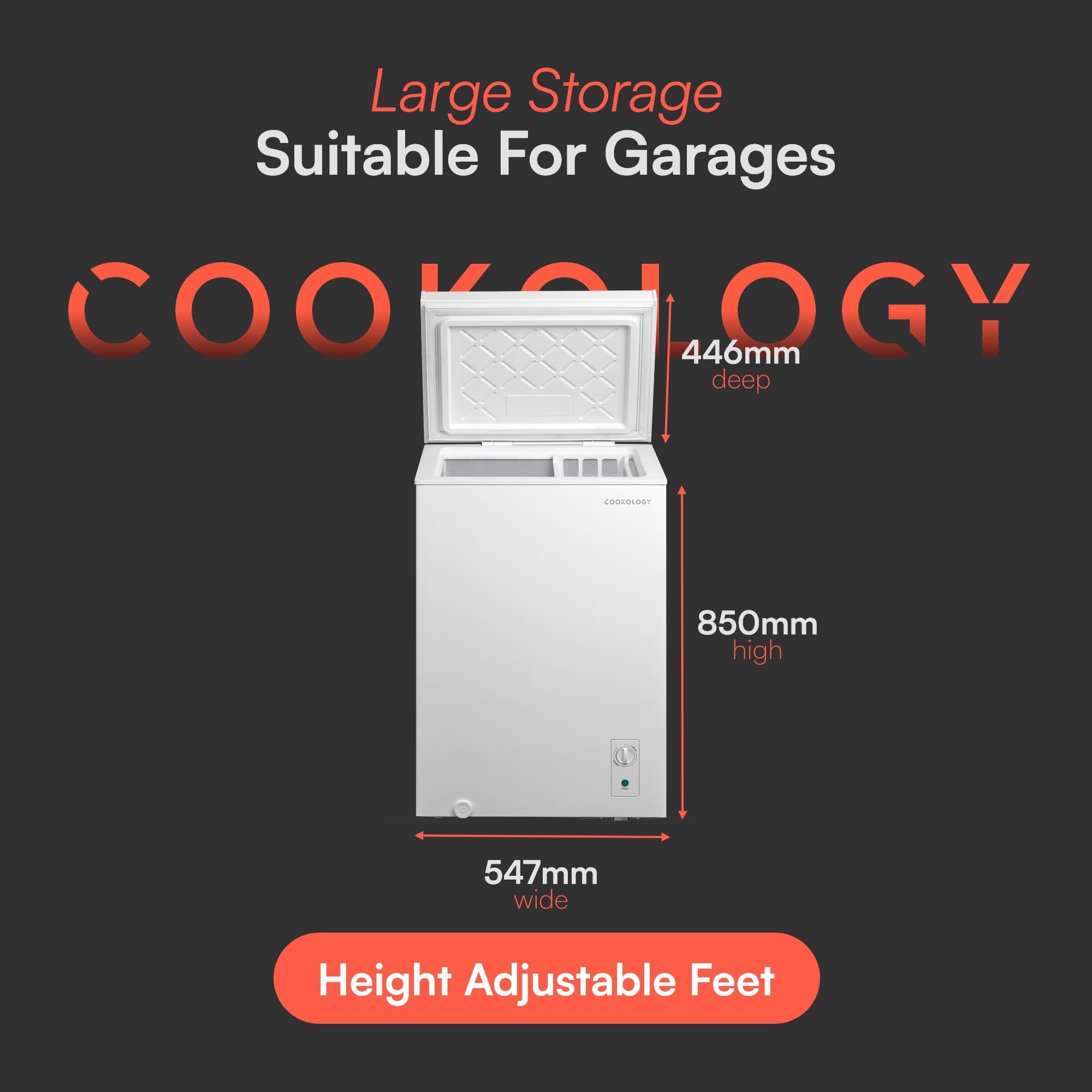 cookology ccfz99wh freestanding chest freezer in white 99 litre capacity suitable for outbuildings cookology ccfz99wh freestanding chest freezer in white 99 litre capacity suitable for outbuildings