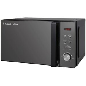 russell hobbs rhm2076b 20 litre 800 w black digital solo microwave with 5 power levels