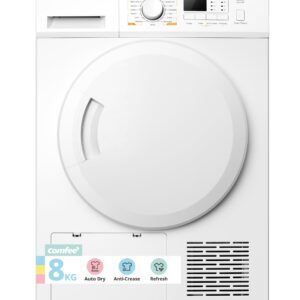 comfee' freestanding heat pump tumble dryer,8kg front load, a+ class, 16 programmes