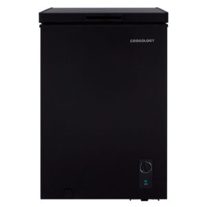cookology ccfz99bk freestanding chest freezer in black 99 litre capacity for kitchens