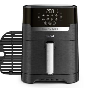 tefal easy fry precision 2 in 1 digital air fryer and grill 4.2 litre capacity 8 programs
