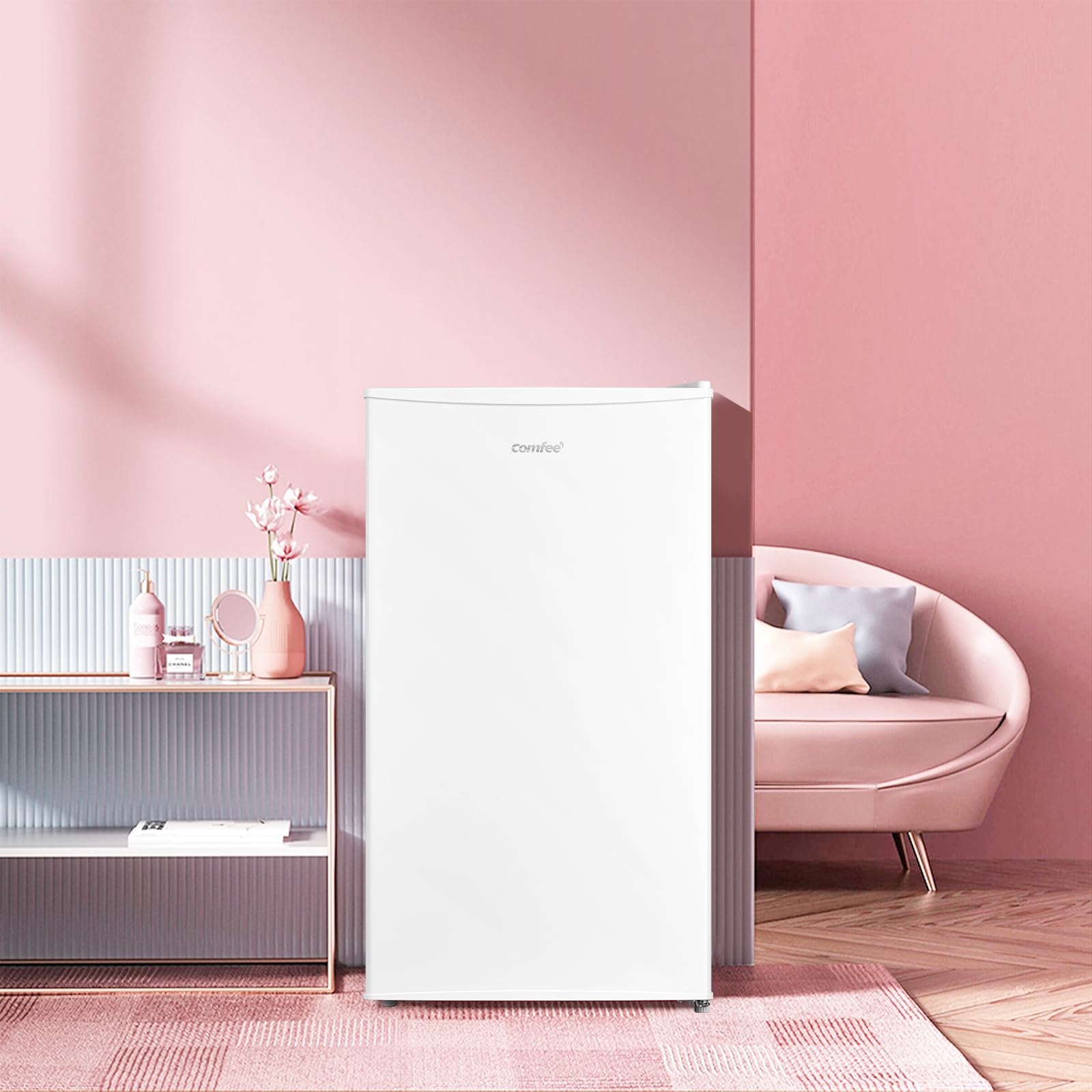 comfee' rcd93wh2(e) under counter fridge, 93l small fridge with cooler box, interior light comfee' rcd93wh2(e) under counter fridge, 93l small fridge with cooler box, interior light