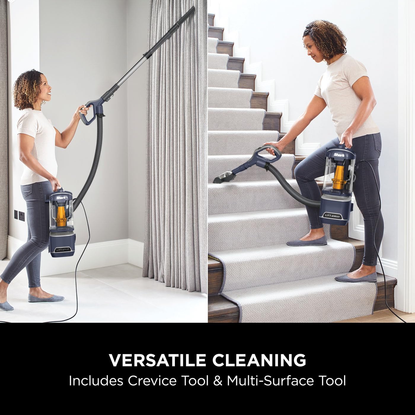 shark corded upright vacuum cleaner 1.1l with anti hair wrap technology, led headlights, lift away shark corded upright vacuum cleaner 1.1l with anti hair wrap technology, led headlights, lift away