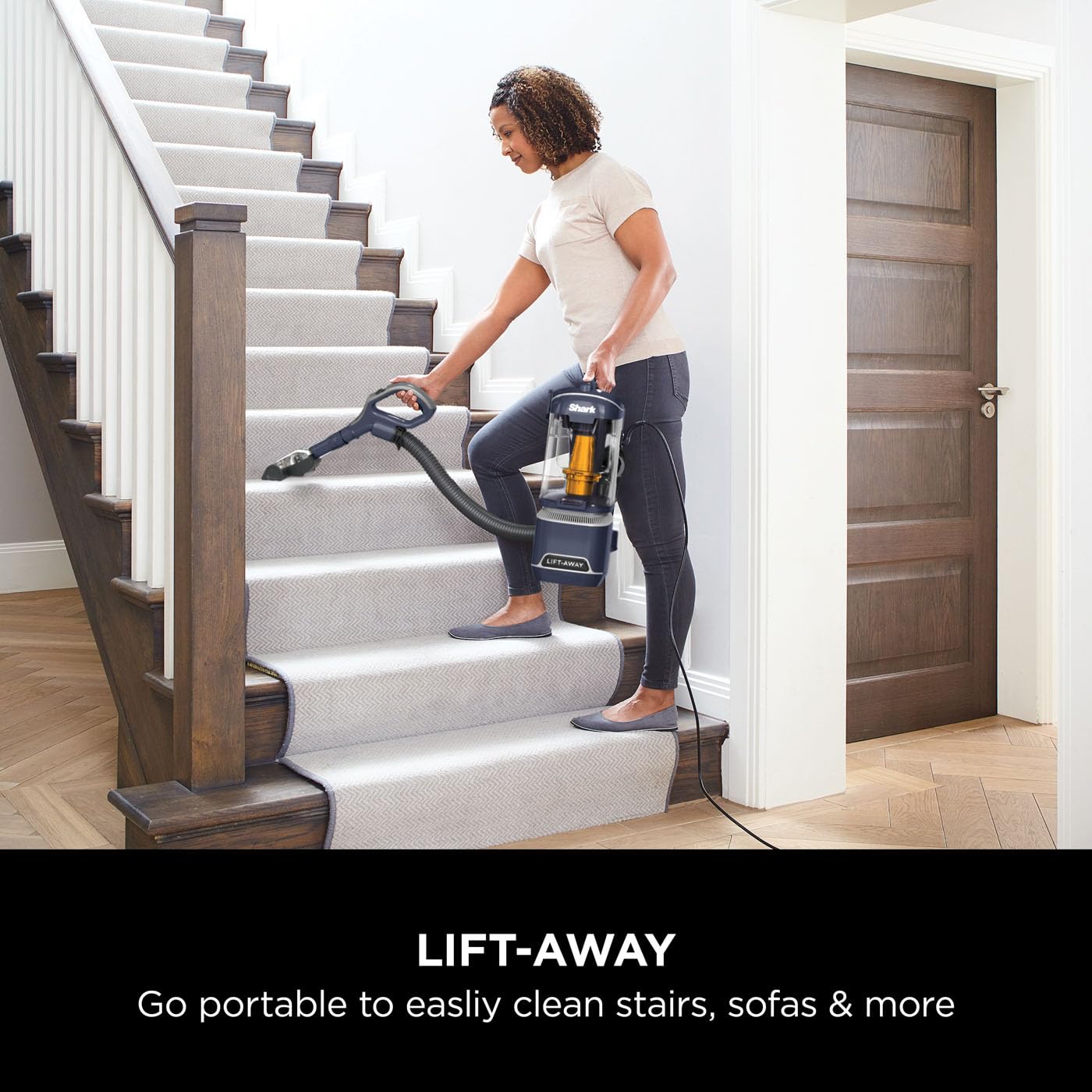 shark corded upright vacuum cleaner 1.1l with anti hair wrap technology, led headlights, lift away shark corded upright vacuum cleaner 1.1l with anti hair wrap technology, led headlights, lift away