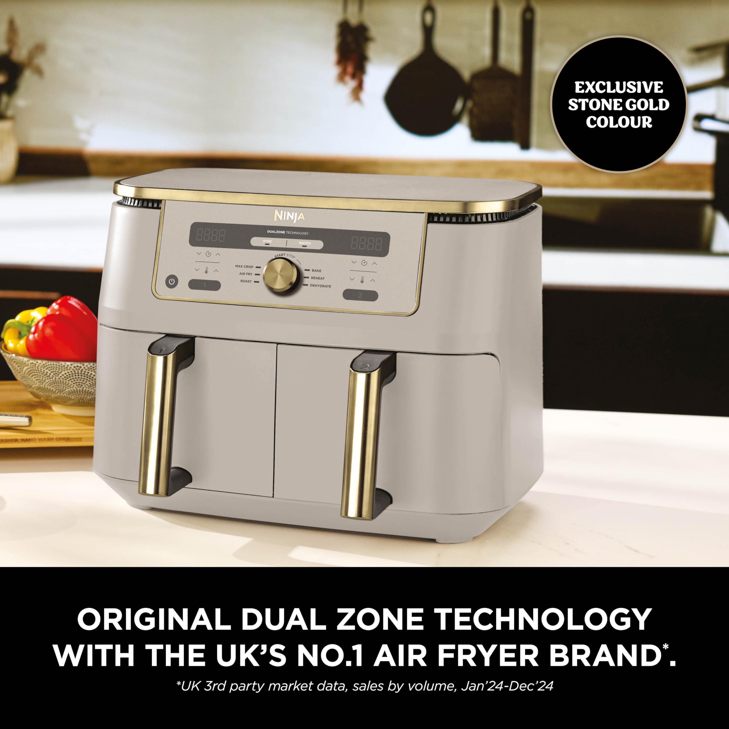 ninja max dual zone digital air fryer, 2 drawers, 9.5l, 6 in 1, uses no oil, air fry, max crisp ninja max dual zone digital air fryer, 2 drawers, 9.5l, 6 in 1, uses no oil, air fry, max crisp