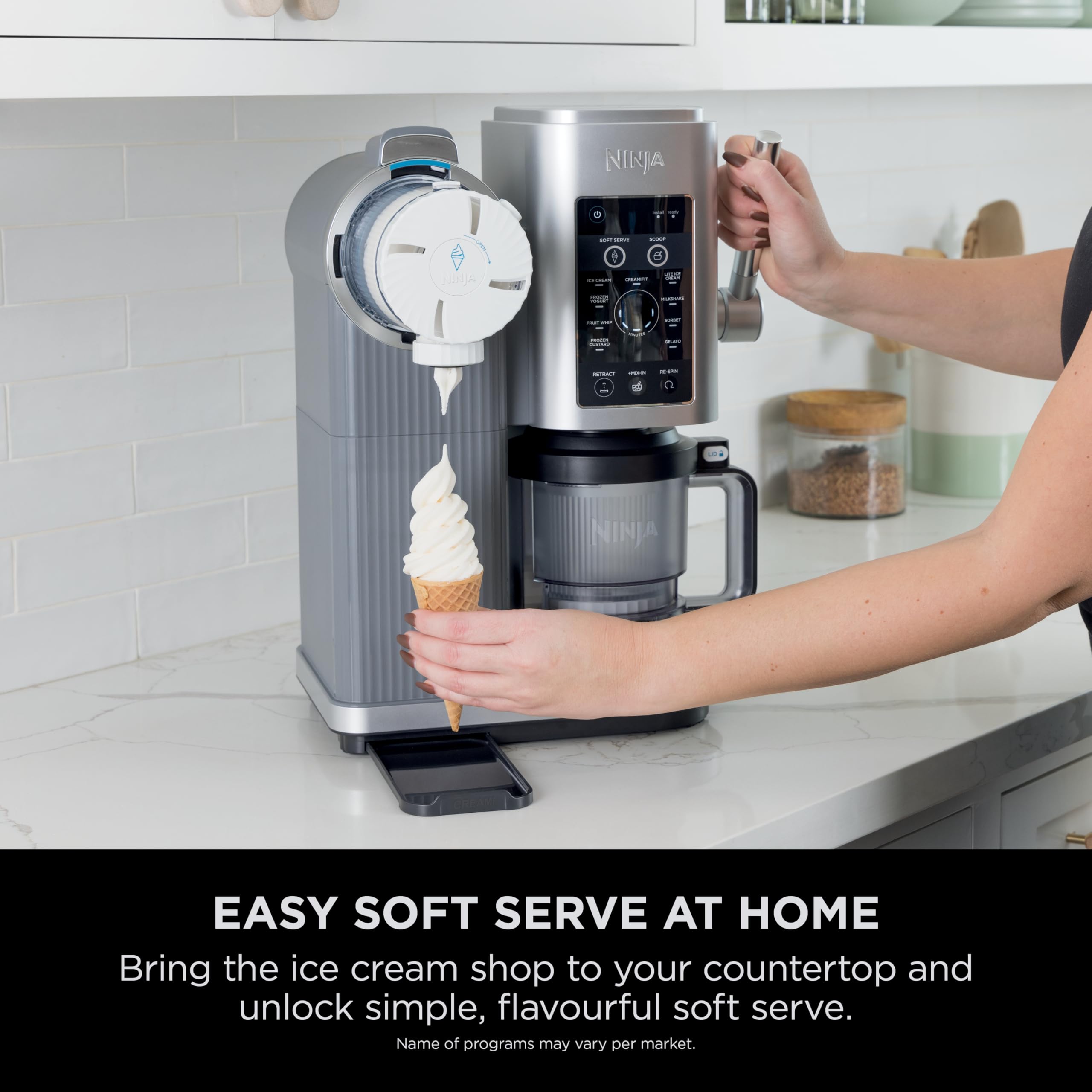 ninja swirl by creami soft serve & ice cream maker with 2x tubs, 13 functions, makes ice cream ninja swirl by creami soft serve & ice cream maker with 2x tubs, 13 functions, makes ice cream